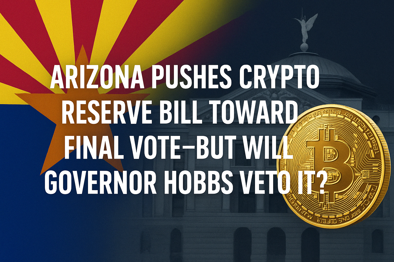 Arizona Pushes Crypto Reserve Bill Toward Final Vote—But Will Governor Hobbs Veto It?
