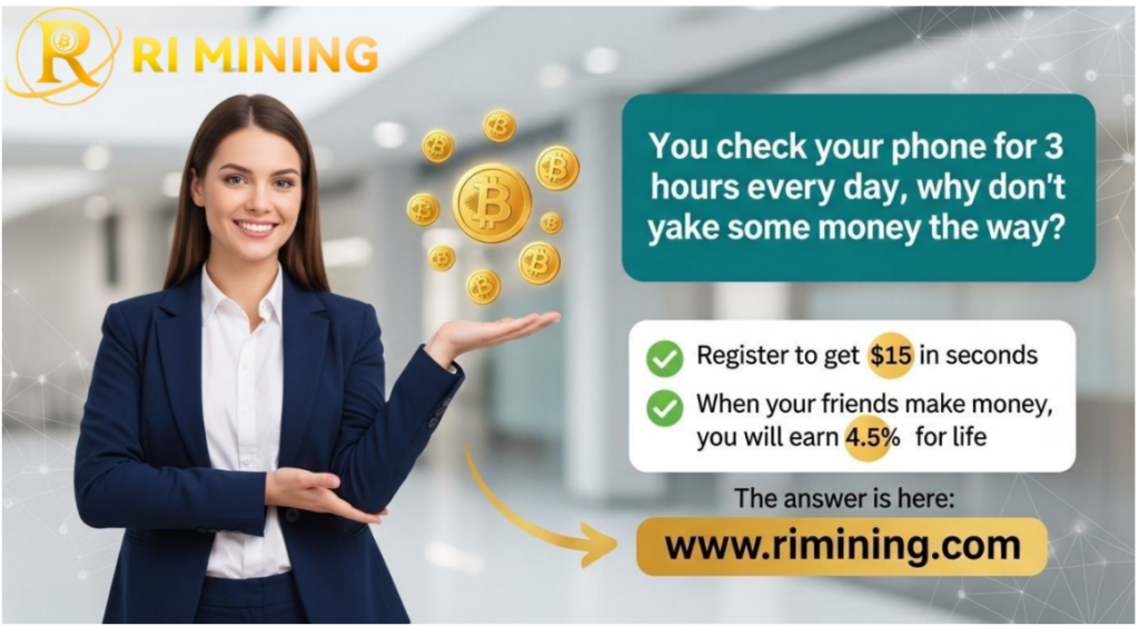RIMining free mining function is online: easily earn Bitcoin (BTC), Ethereum (ETH) and Dogecoin (DOGE)