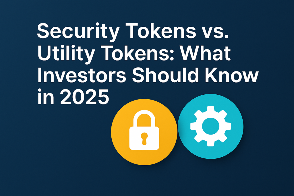 Security Tokens vs. Utility Tokens: What Investors Should Know in 2025