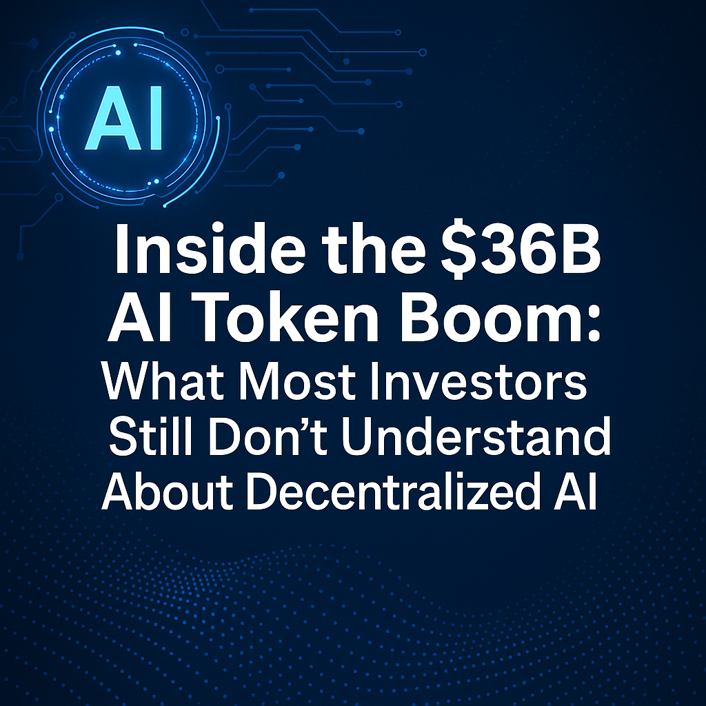 Inside the $36B AI Token Boom: What Most Investors Still Don’t Understand About Decentralized AI