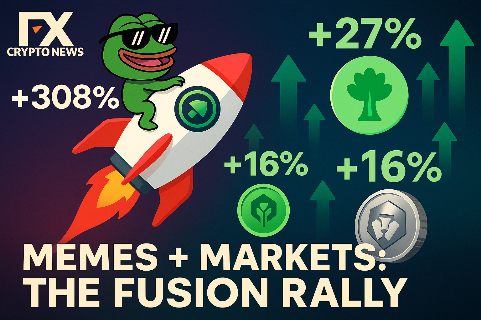 When Memes and Markets Converge: Why LilPepe +308%, TREE +27%, and CRO +16% Signal the First True Fusion of Speculation and Real-World Crypto