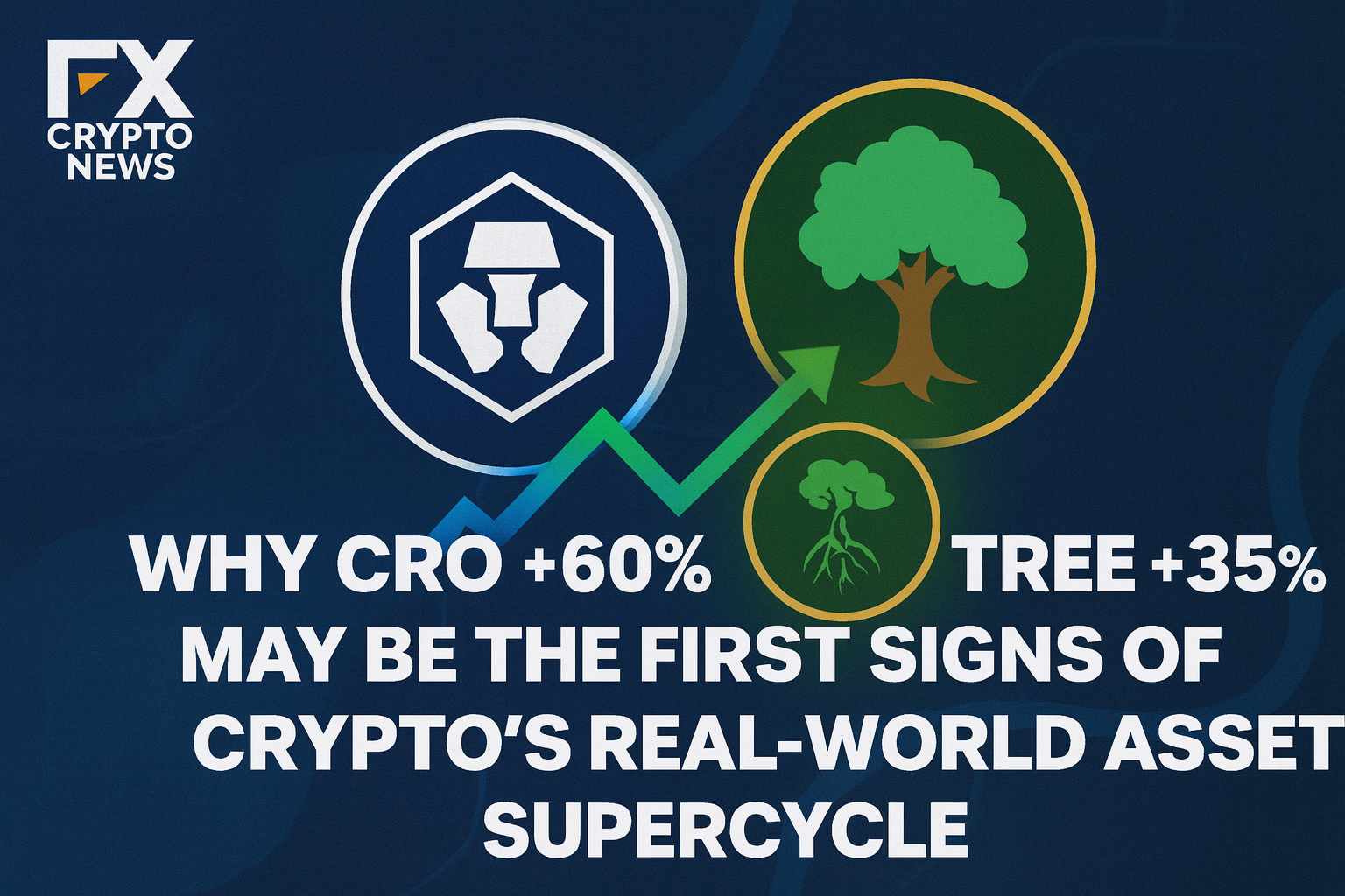 Why CRO +60% and TREE +35% May Be the First Signs of Crypto’s Real-World Asset Supercycle
