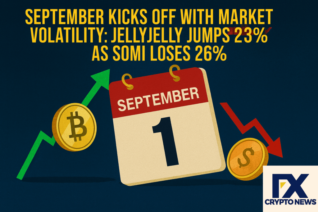 September 1st Crypto Volatility: JELLYJELLY Surges 23% as SOMI Tanks 26%