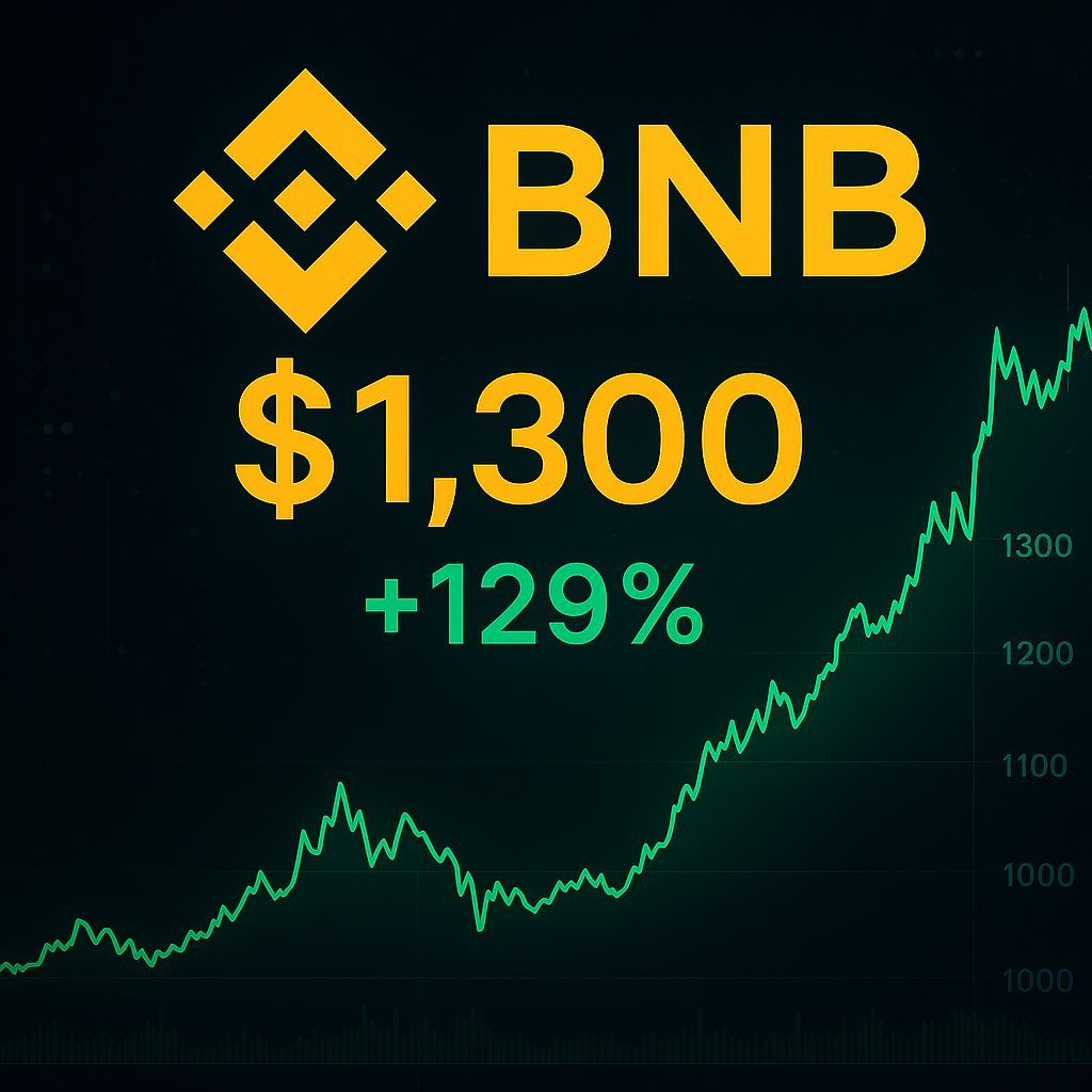 BNB Surges Past $1,300: How Binance Coin Gained 129% in a Year and Why Investors Are Still Bullish